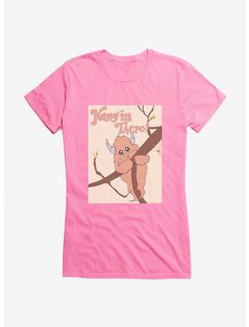 Depressed Monsters Hanging In There Girls T-Shirt By Ryan Brunty, CHARITY PINK, hi-res