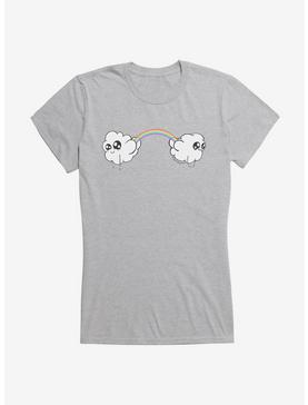 Depressed Monsters Rainbow Clouds Girls T-Shirt By Ryan Brunty, , hi-res