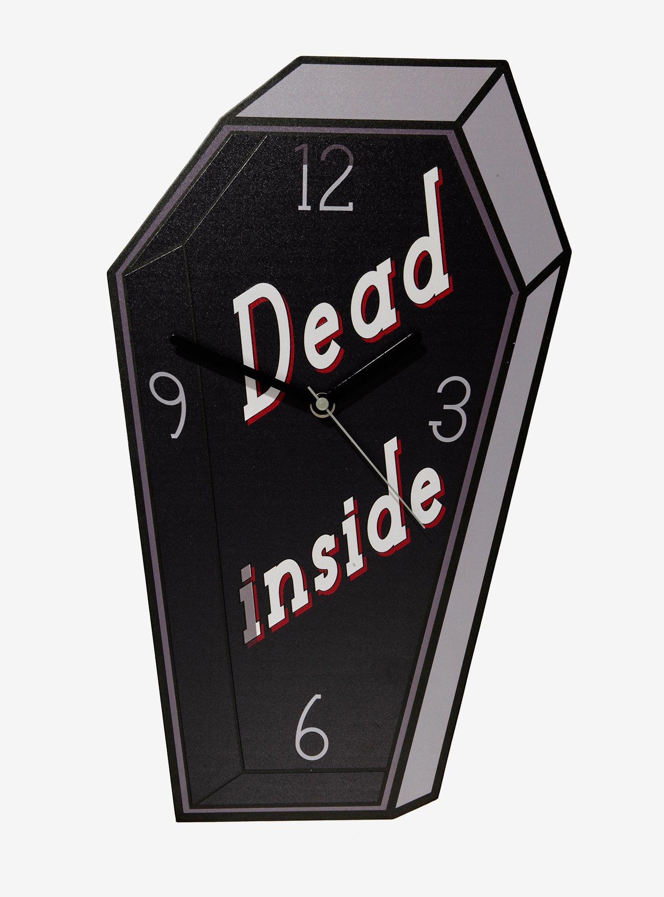 Dead Inside Coffin Wall Clock, , hi-res