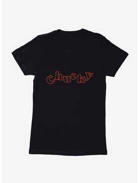 Chucky Classic Red Logo Outline Womens T-Shirt, , hi-res