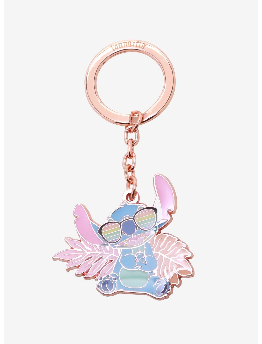 Loungefly Disney Lilo & Stitch Stitch with Pastel Sunglasses Keychain - BoxLunch Exclusive, , hi-res