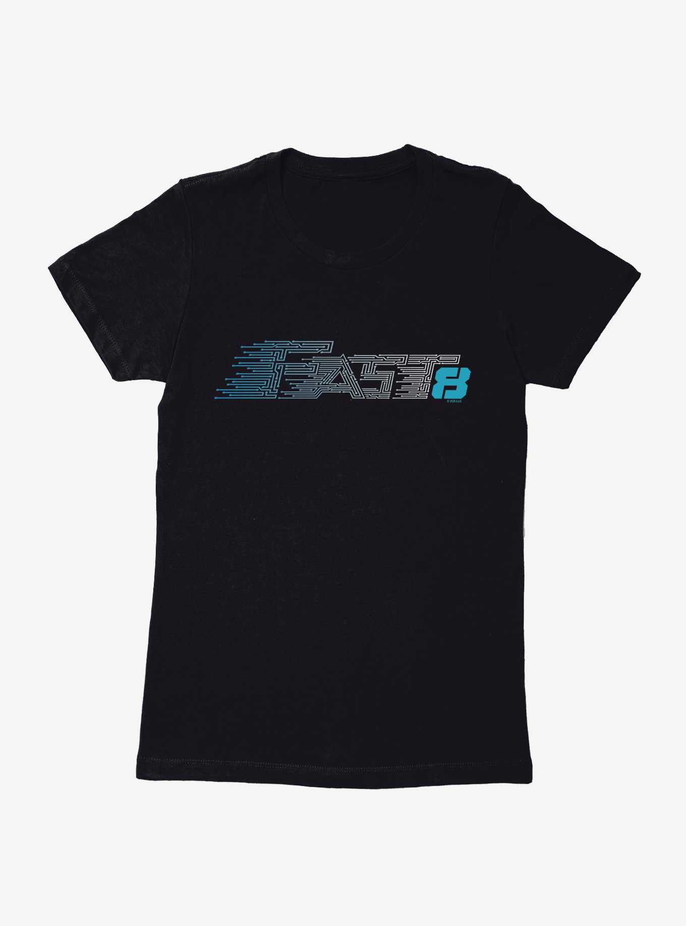 The Fate Of The Furious Fast 8 Blue Speed Logo Womens T-Shirt, , hi-res