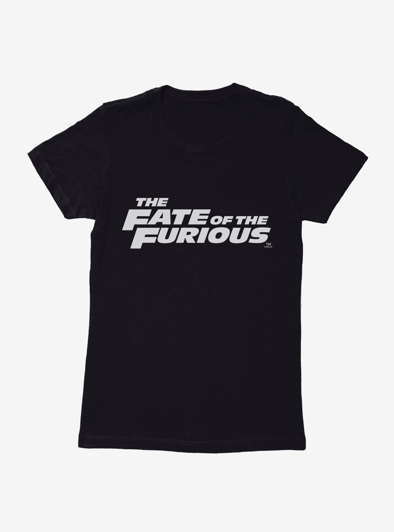 The Fate Of The Furious Classic Movie Script Womens T-Shirt, BLACK, hi-res