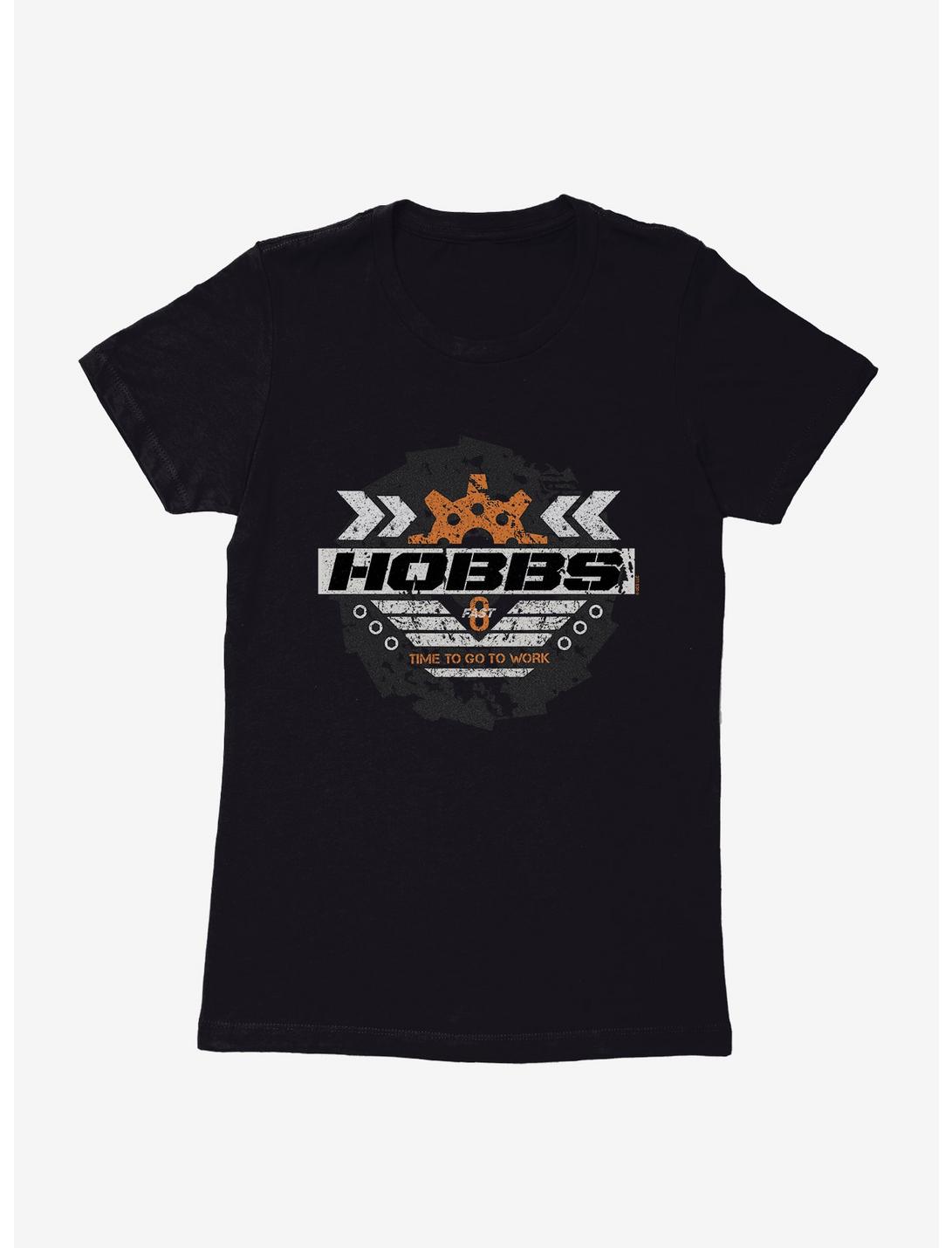 The Fate Of The Furious Hobbs Time To Work Womens T-Shirt, BLACK, hi-res
