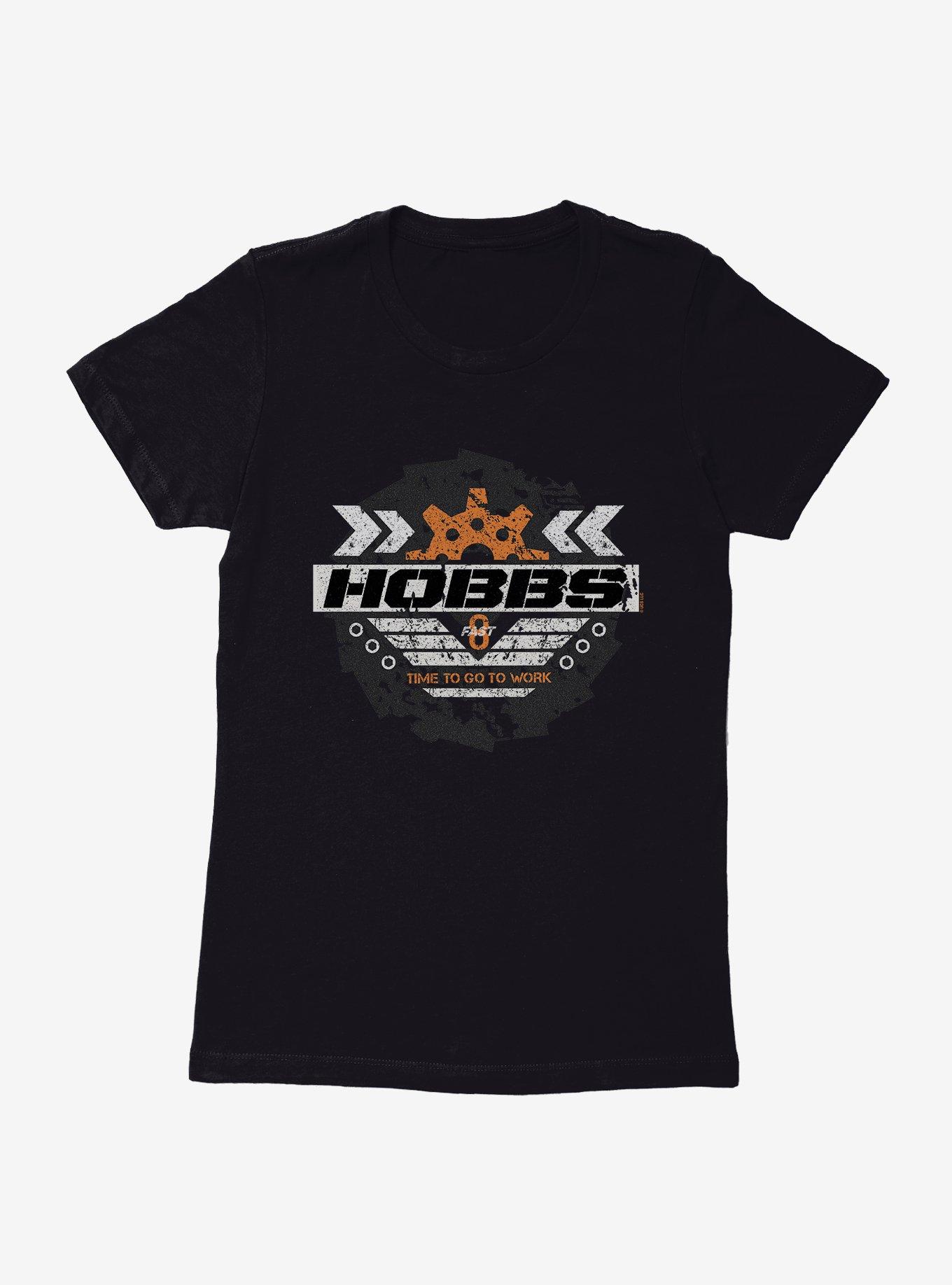 The Fate Of The Furious Hobbs Time To Work Womens T-Shirt, BLACK, hi-res