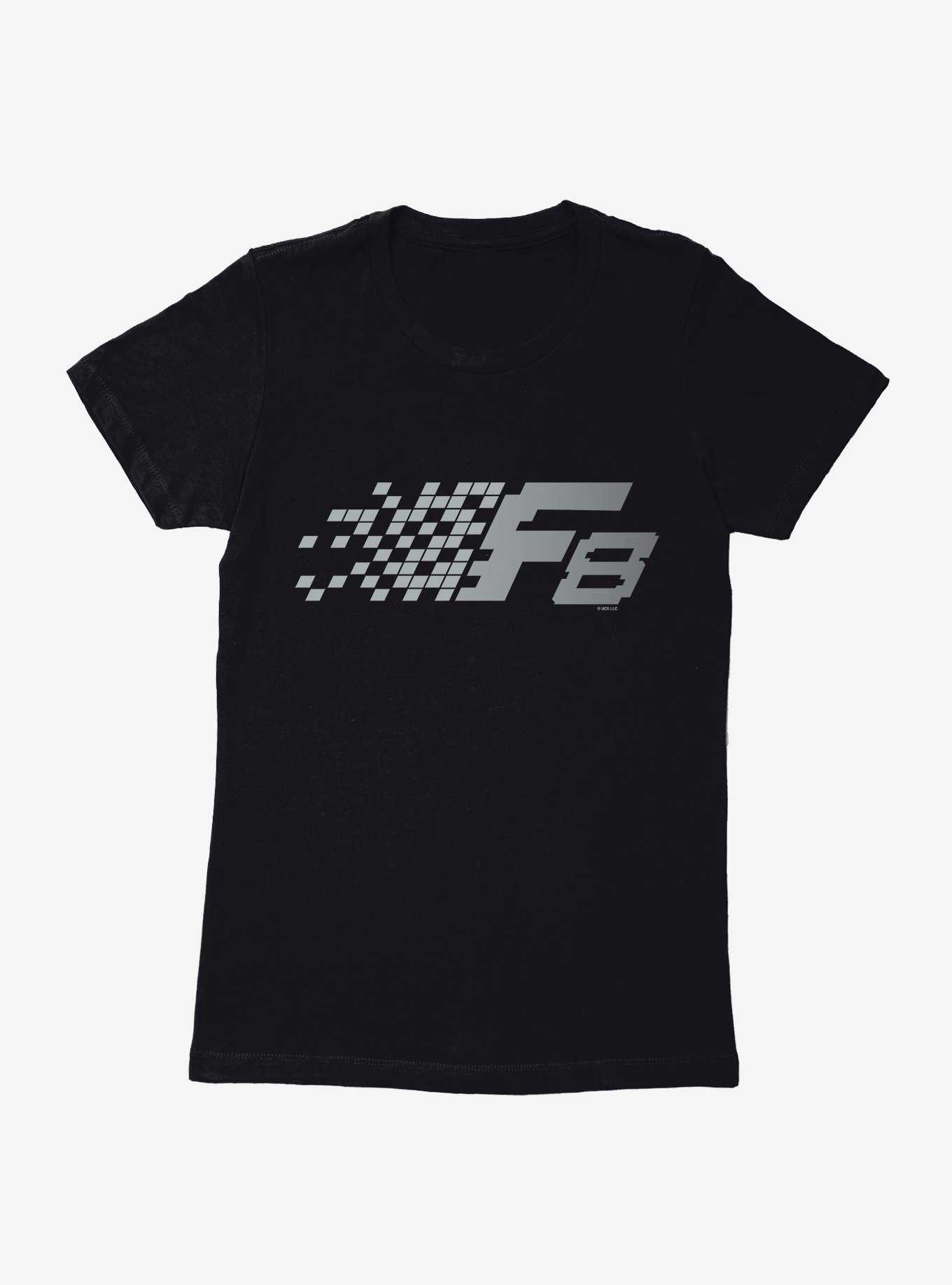 The Fate Of The Furious Gray Squared Logo Womens T-Shirt, , hi-res