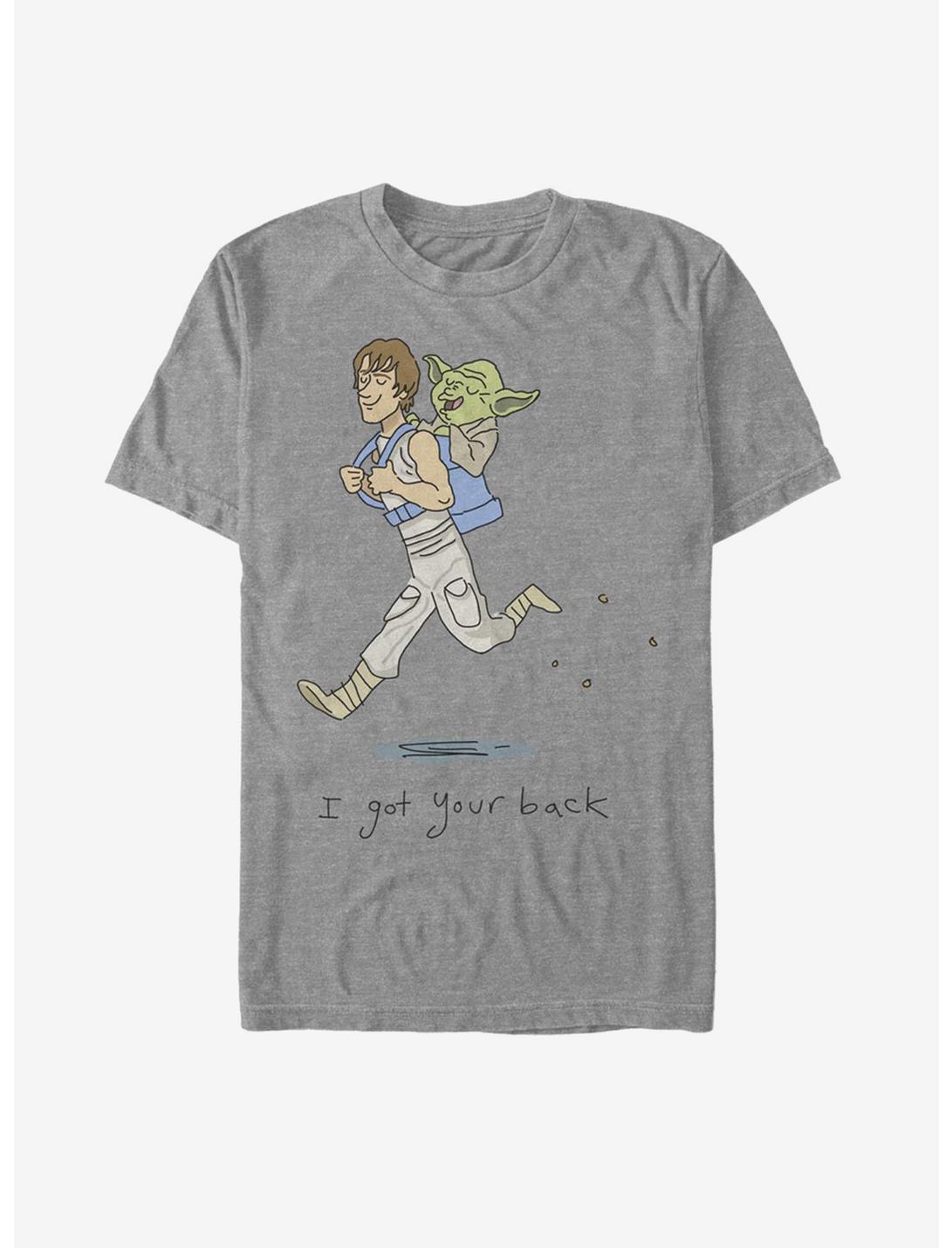 Star Wars Luke Yoda Got Your Back T-Shirt, DARK GREY HEATHER, hi-res