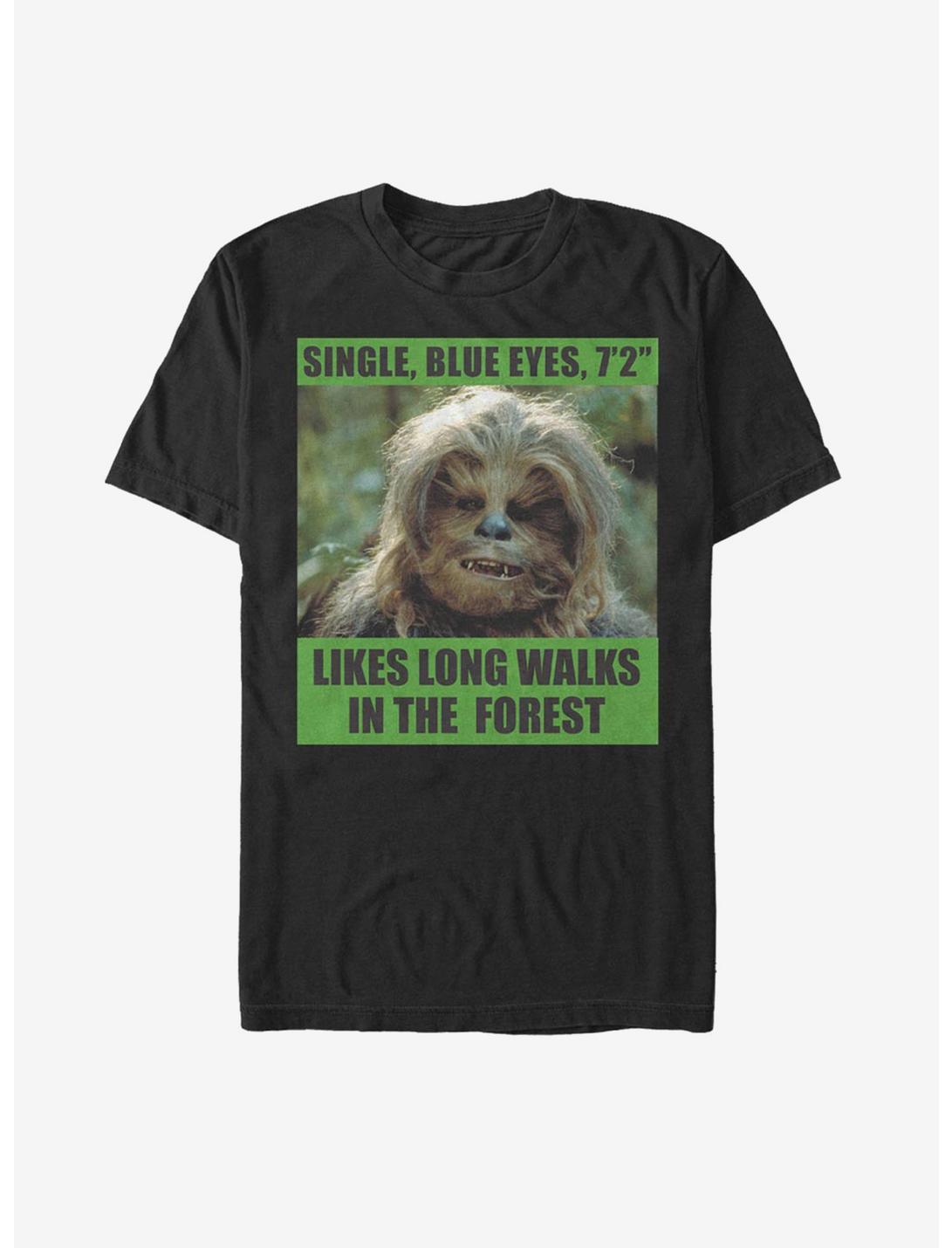 Star Wars Chewie Dating Profile T-Shirt, BLACK, hi-res