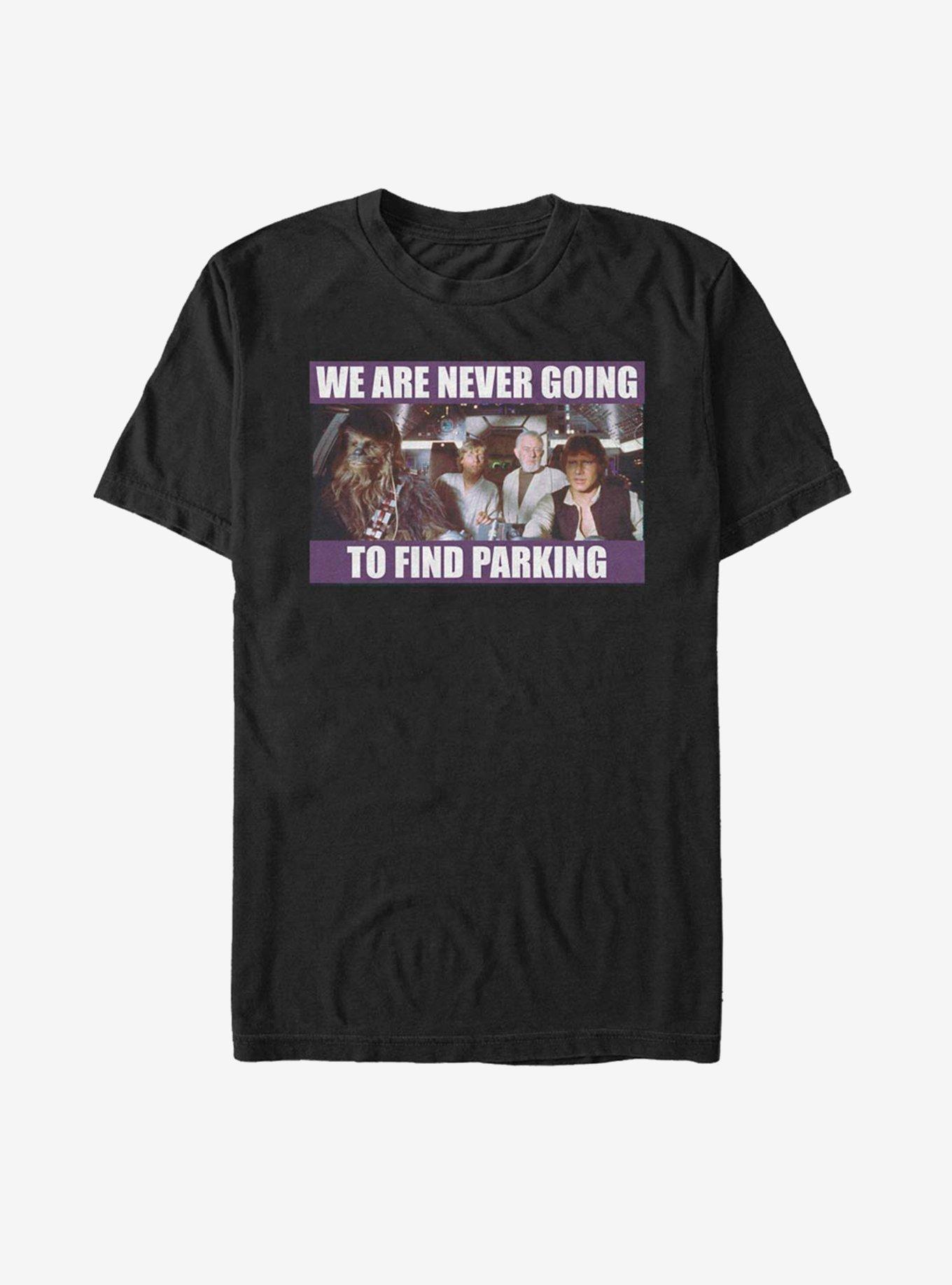 Star Wars Never Going To Find Parking T-Shirt, , hi-res