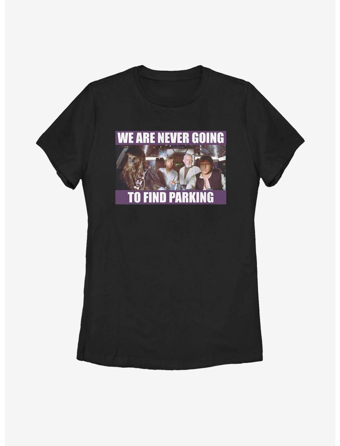 Star Wars Never Going To Find Parking Womens T-Shirt, BLACK, hi-res