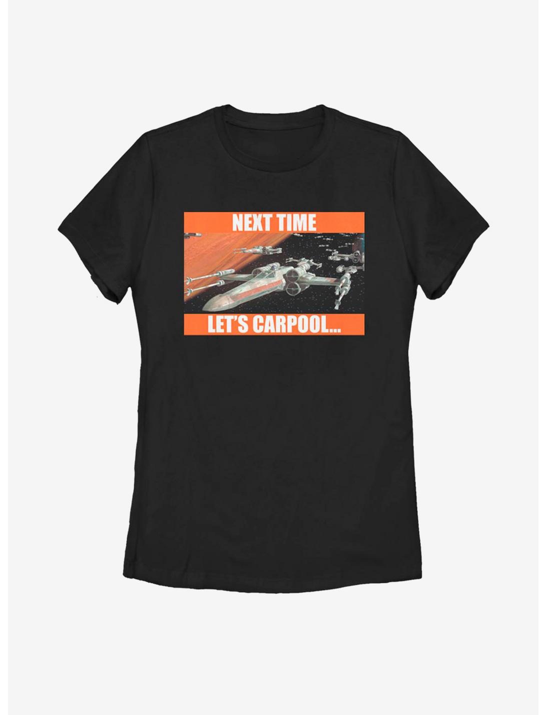 Star Wars Next Time Let's Carpool Womens T-Shirt, BLACK, hi-res