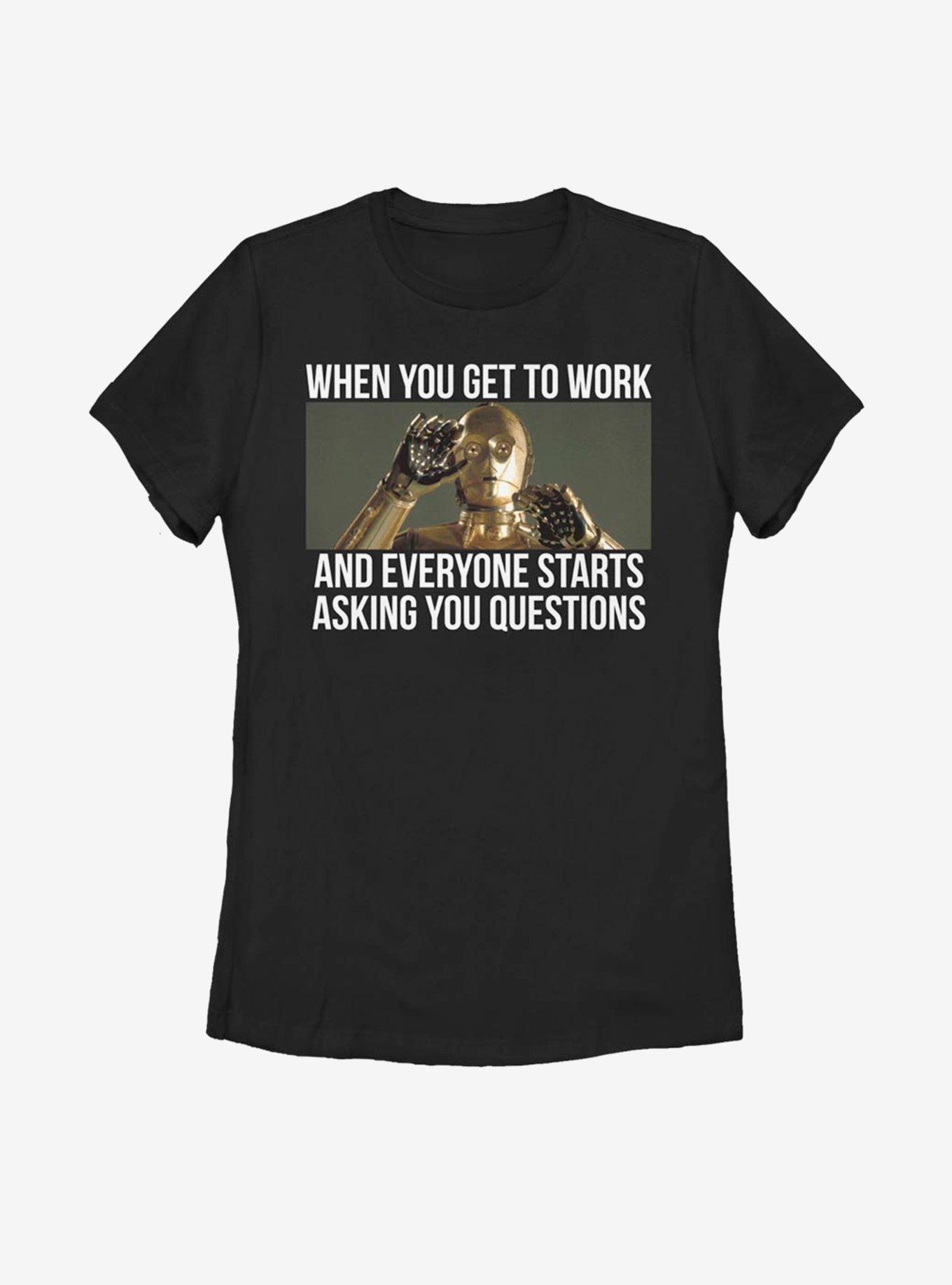 Star Wars C-3PO Overwhelming Work Womens T-Shirt, , hi-res