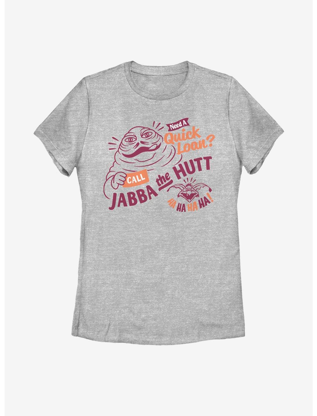 Star Wars Jabba Loans Womens T-Shirt, ATH HTR, hi-res