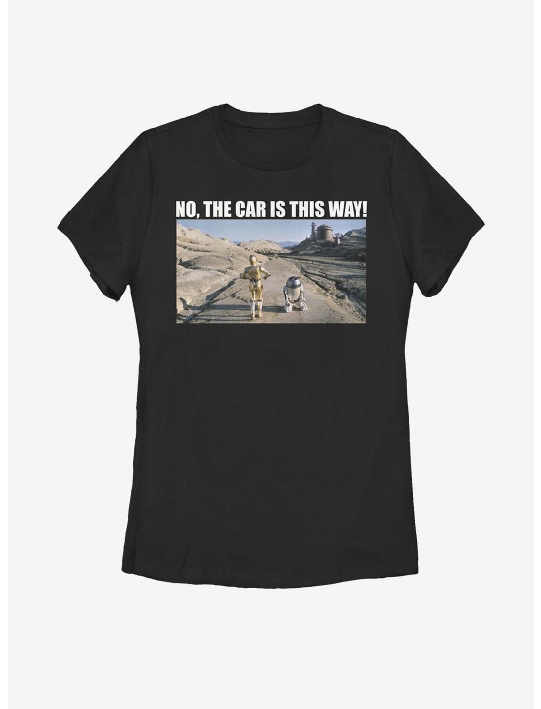 Star Wars Where's The Car Womens T-Shirt, BLACK, hi-res