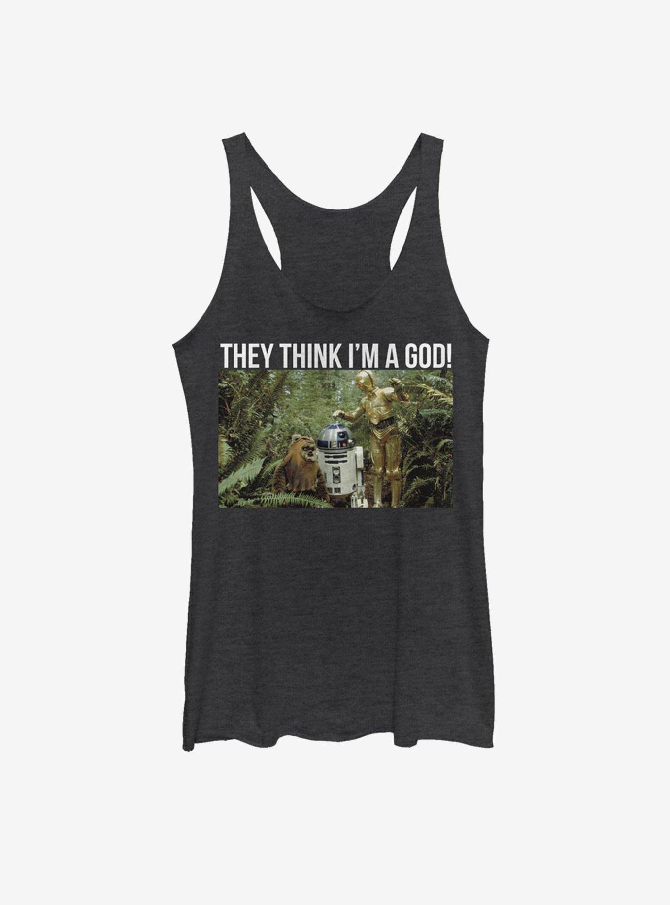 Star Wars C-3PO God Womens Tank Top, , hi-res