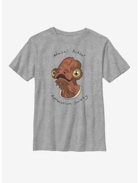 Star Wars Admiral Ackbar Appreciation Society Youth T-Shirt, , hi-res