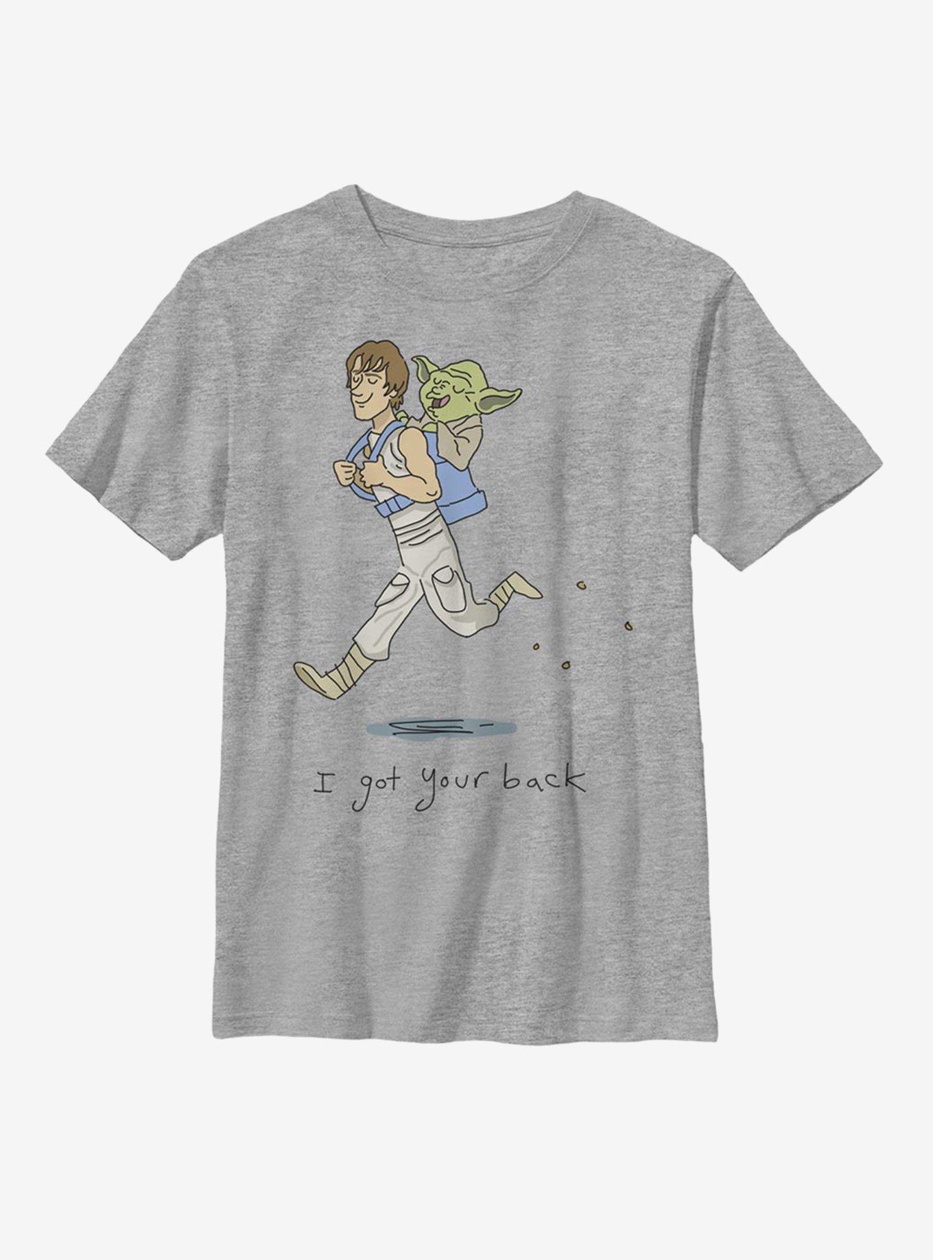 Star Wars Luke Yoda Got Your Back Youth T-Shirt, ATH HTR, hi-res
