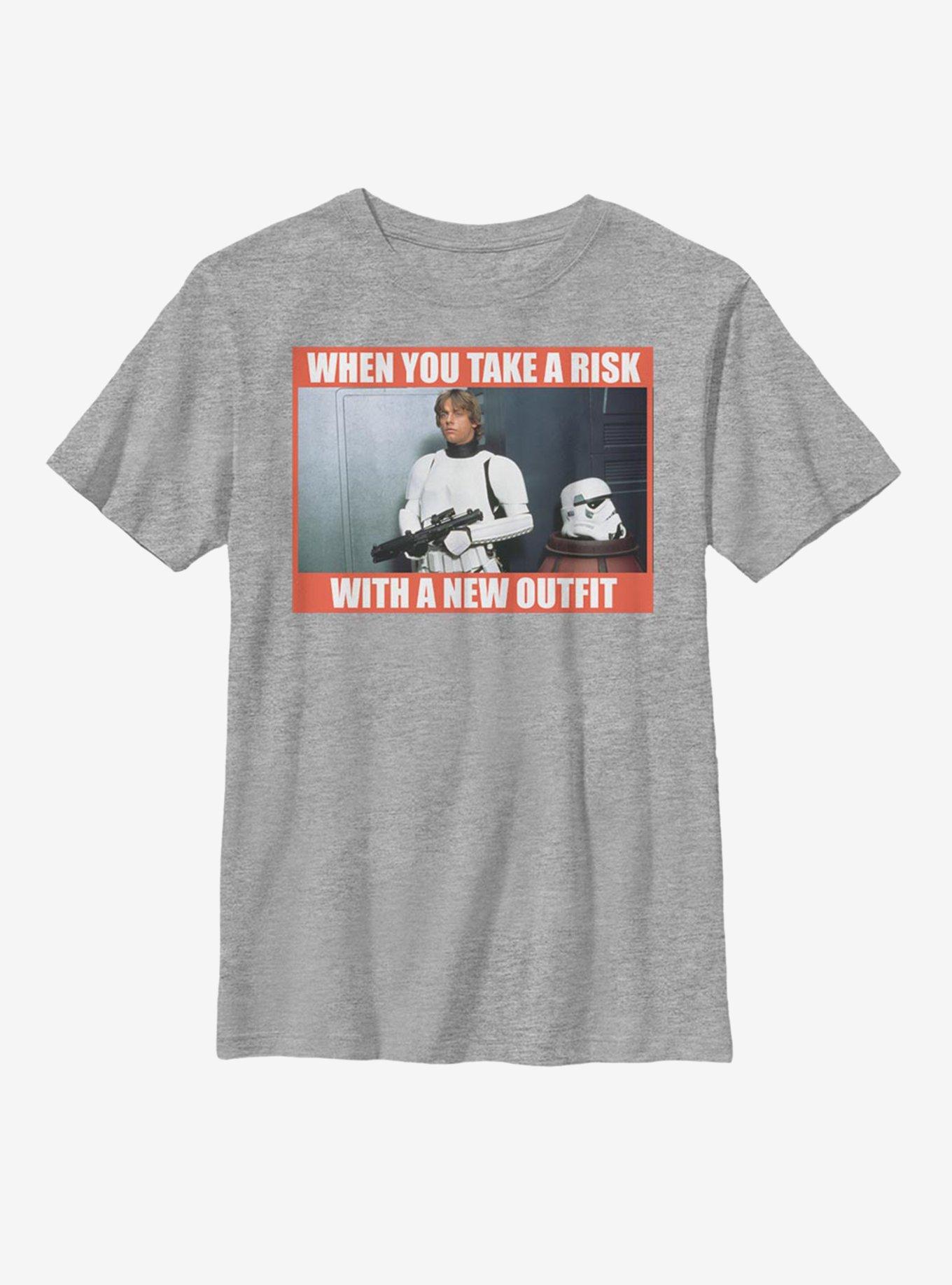 Star Wars Risky New Outfit Youth T-Shirt, ATH HTR, hi-res