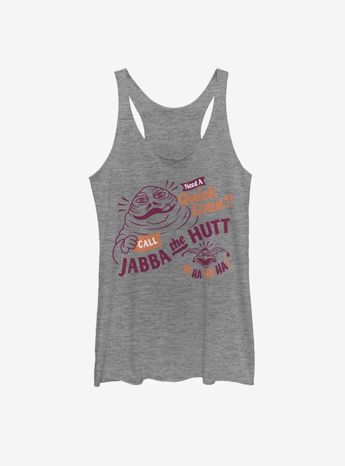 Star Wars Jabba Loans Womens Tank Top, GRAY HTR, hi-res