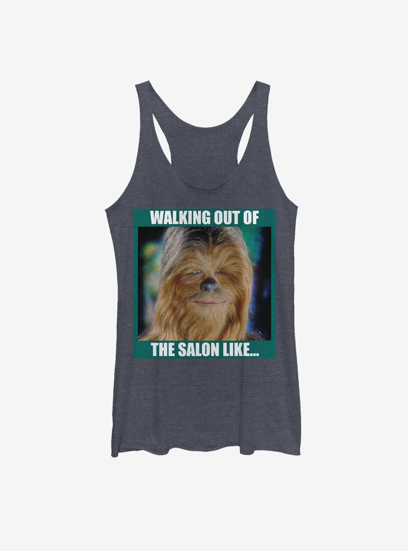 Star Wars Walking Out The Salon Womens Tank Top, NAVY HTR, hi-res