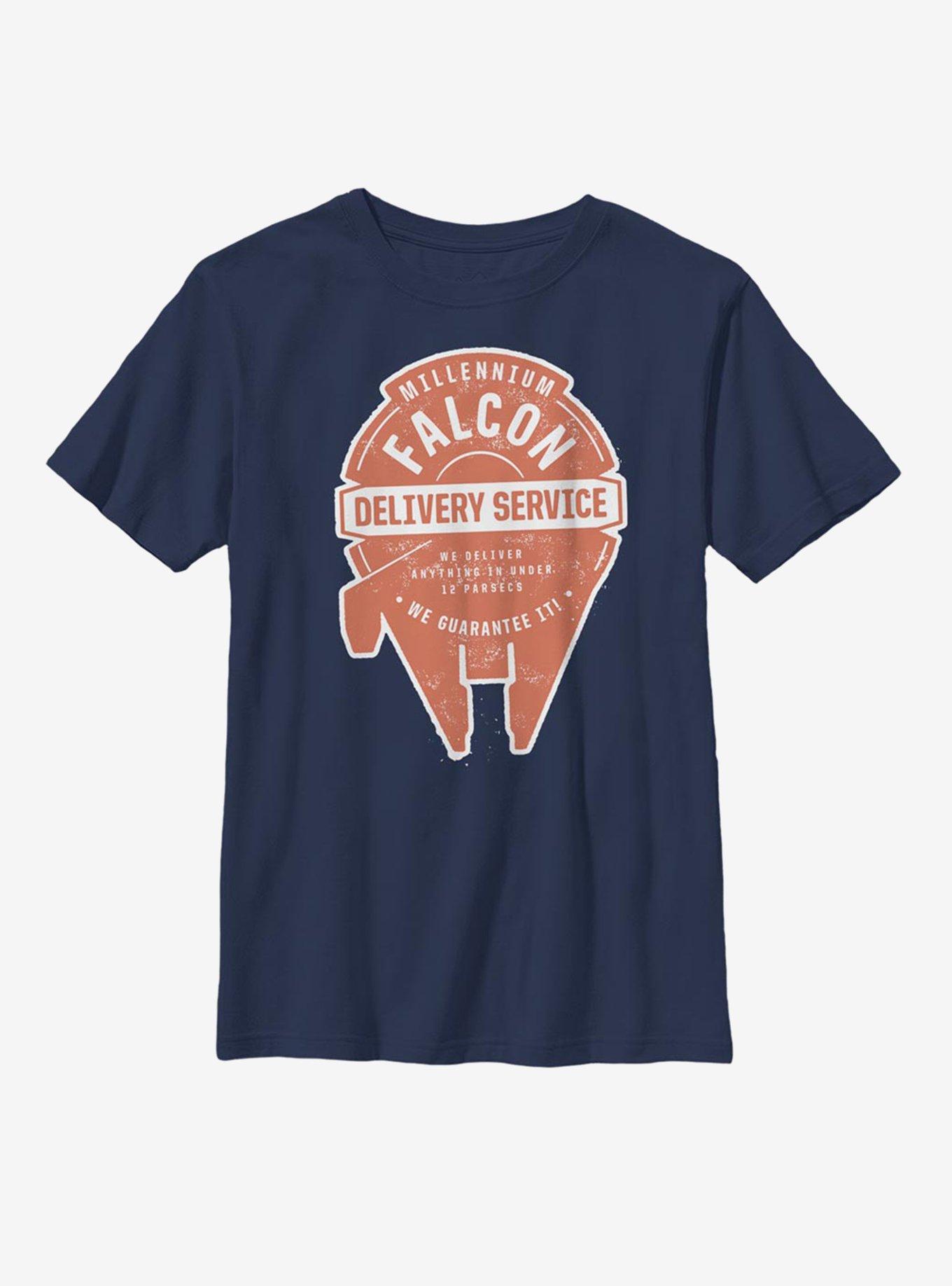 Star Wars Falcon Delivery Youth T-Shirt, NAVY, hi-res