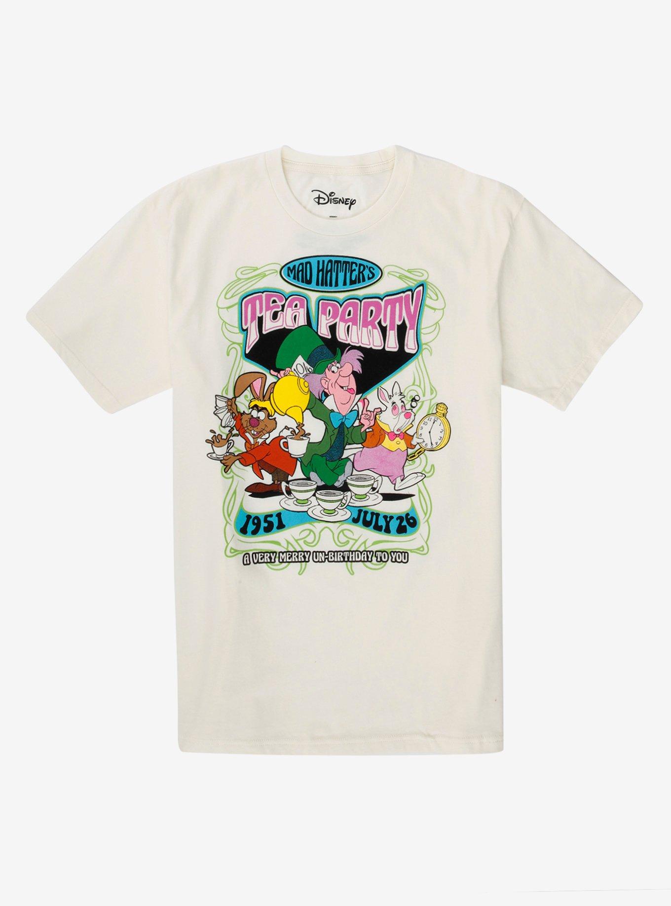 Disney Alice in Wonderland Mad Hatter's Tea Party T-Shirt - BoxLunch ...