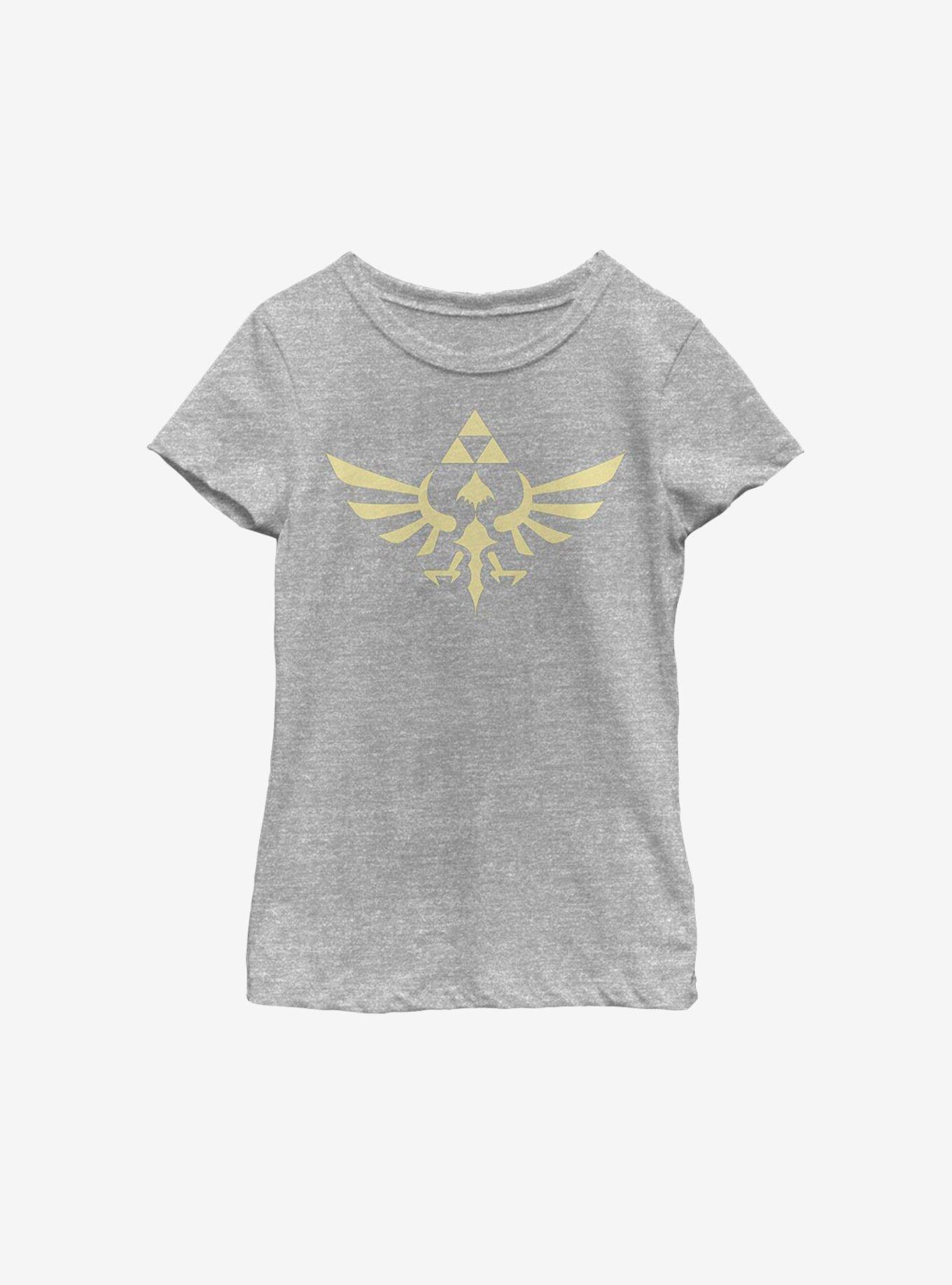 Nintendo The Legend Of Zelda Triumphant Triforce Youth T-Shirt, ATH HTR, hi-res