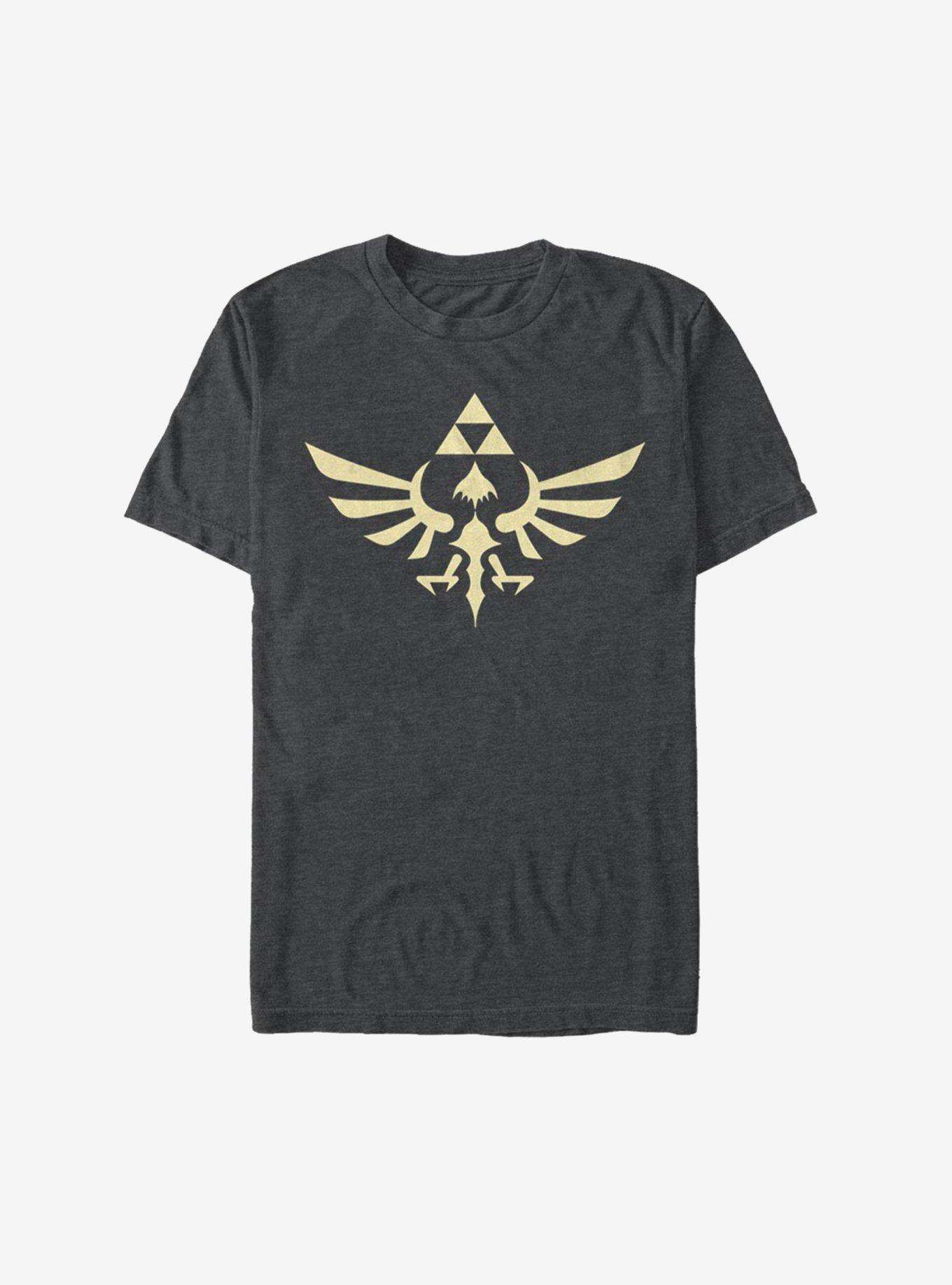 Nintendo The Legend Of Zelda Triumphant Triforce T-Shirt, DARK CHAR, hi-res