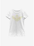 Nintendo The Legend Of Zelda Triumphant Triforce Youth T-Shirt, WHITE, hi-res
