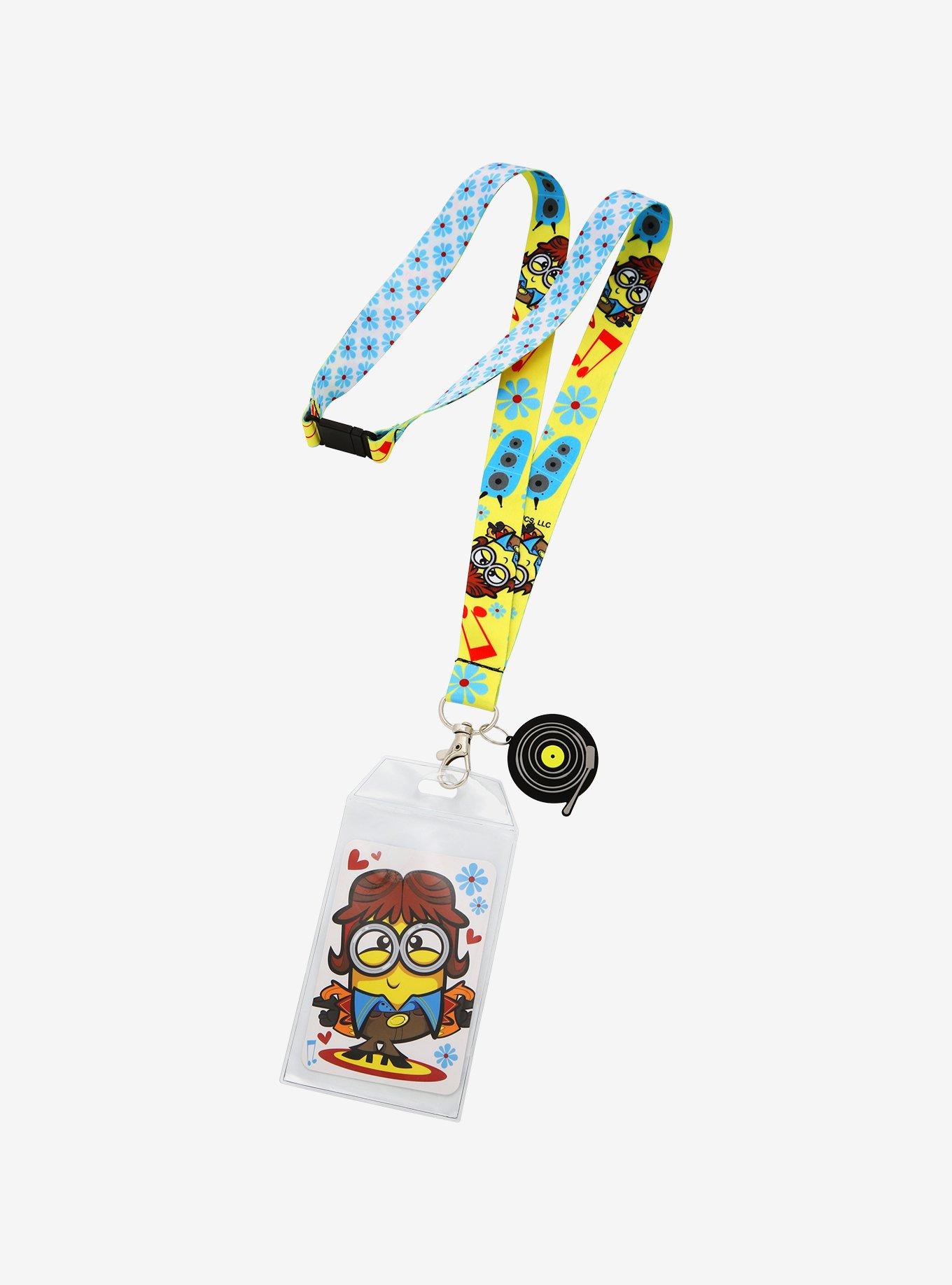 Minions Bob Pass Case ID Card Holder with Lanyard Printed with Minions Gift