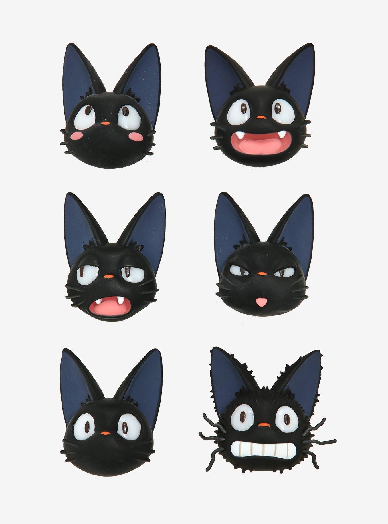 Studio Ghibli Kiki's Delivery Service Jiji Face Blind Bag Magnet, , hi-res