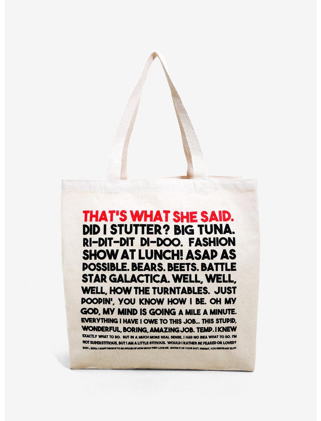 The Office Quotes Tote - BoxLunch Exclusive, , hi-res