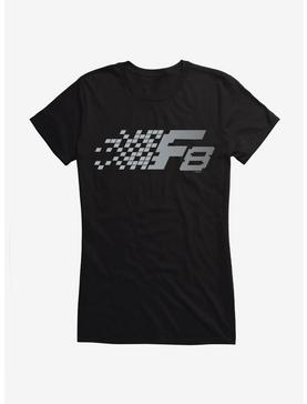 The Fate Of The Furious Gray Squared Logo Girls T-Shirt, , hi-res