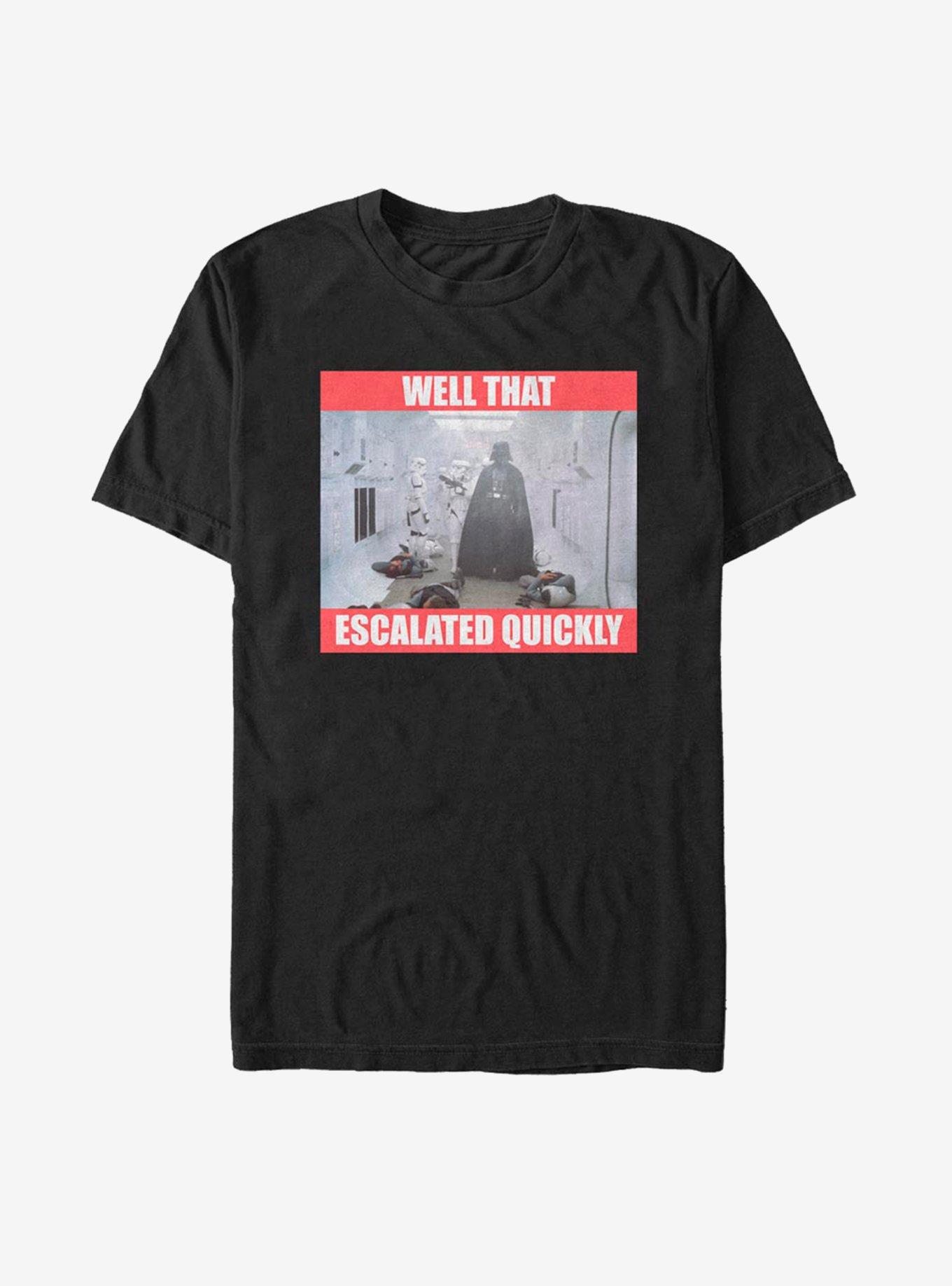 Star Wars Escalated Quickly T-Shirt, BLACK, hi-res