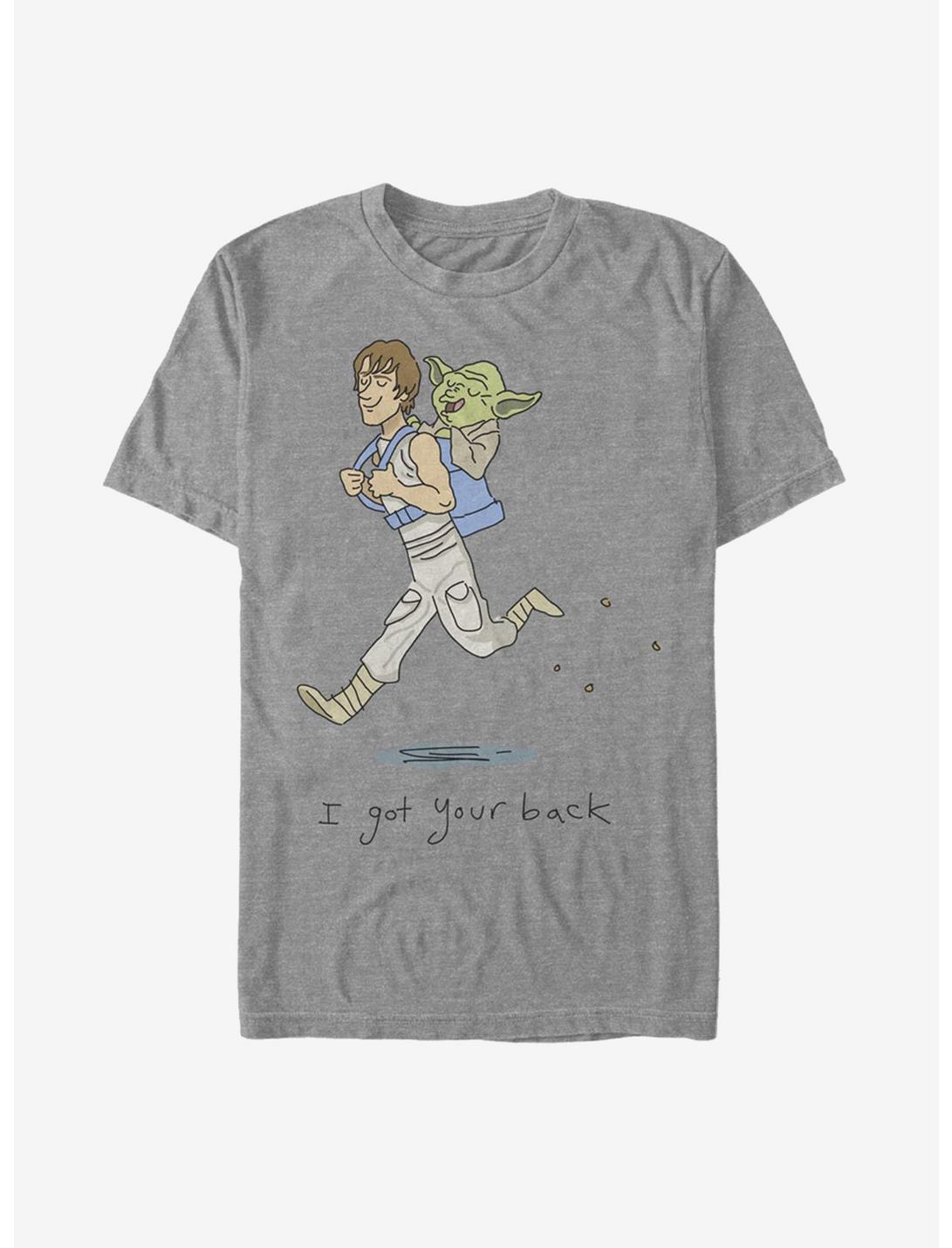 Star Wars Luke Yoda Got Your Back T-Shirt, DARK GREY HEATHER, hi-res