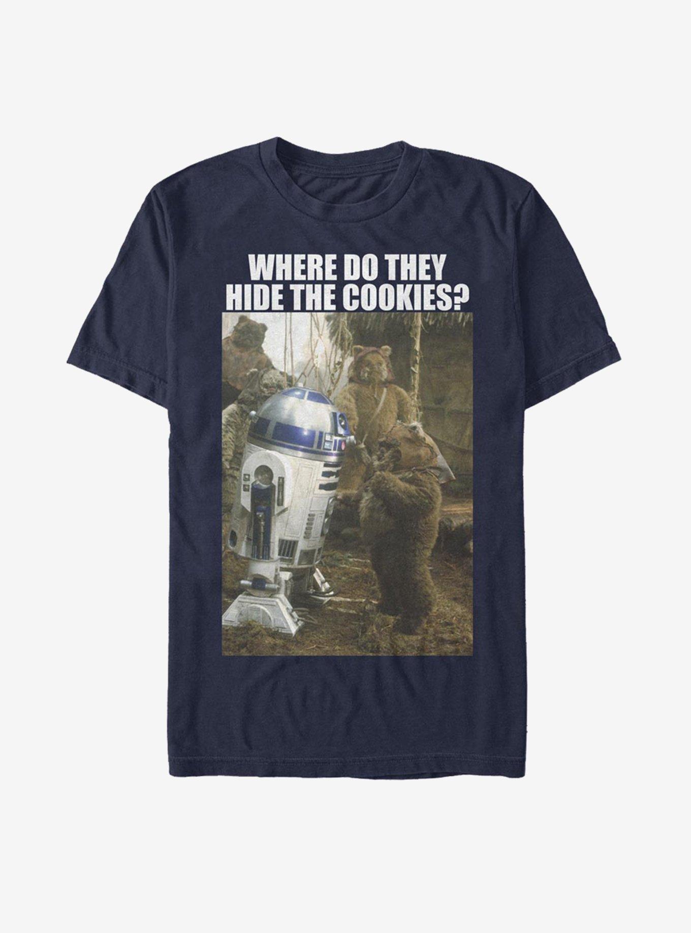 Star Wars R2D2 Hidden Cookies T-Shirt, NAVY, hi-res