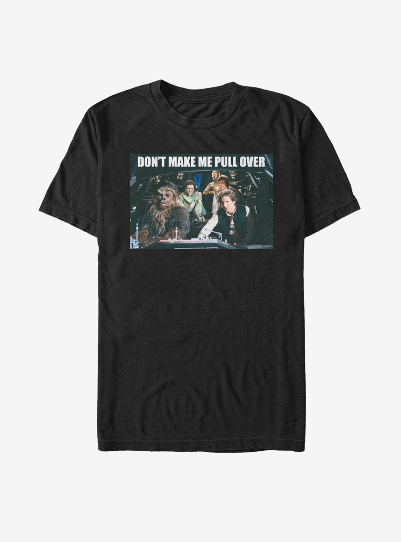 Star Wars Don't Make Me Pull Over T-Shirt, BLACK, hi-res