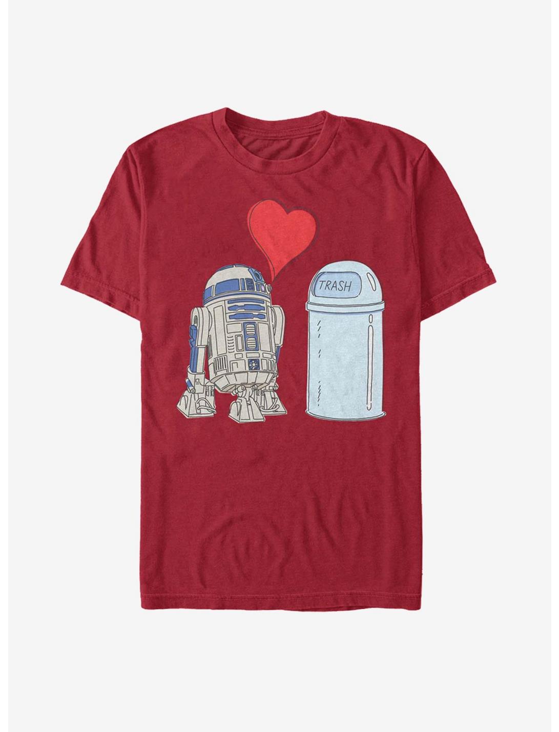 Star Wars R2D2 Trash Love T-Shirt, CARDINAL, hi-res