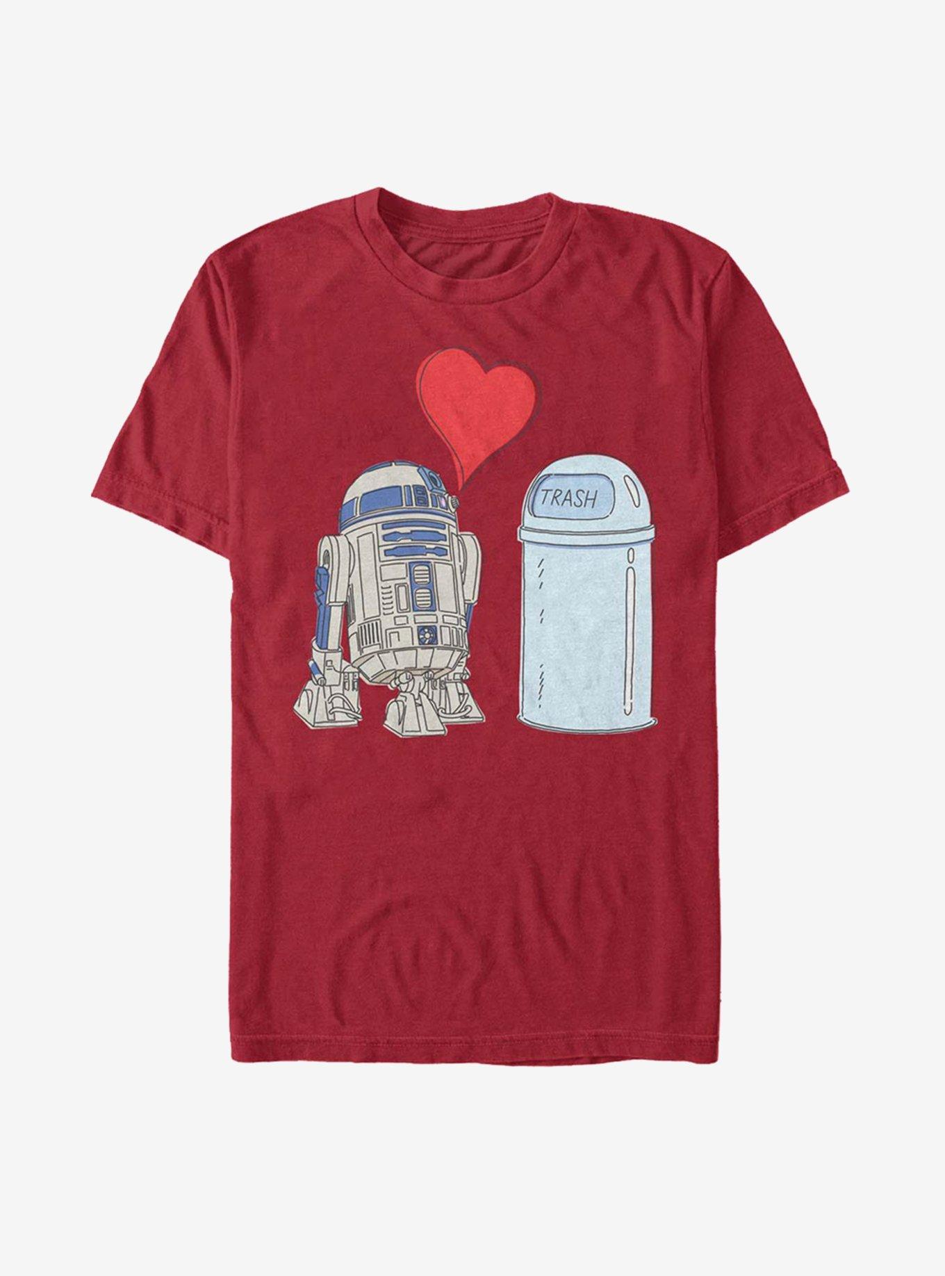 Star Wars R2D2 Trash Love T-Shirt, CARDINAL, hi-res