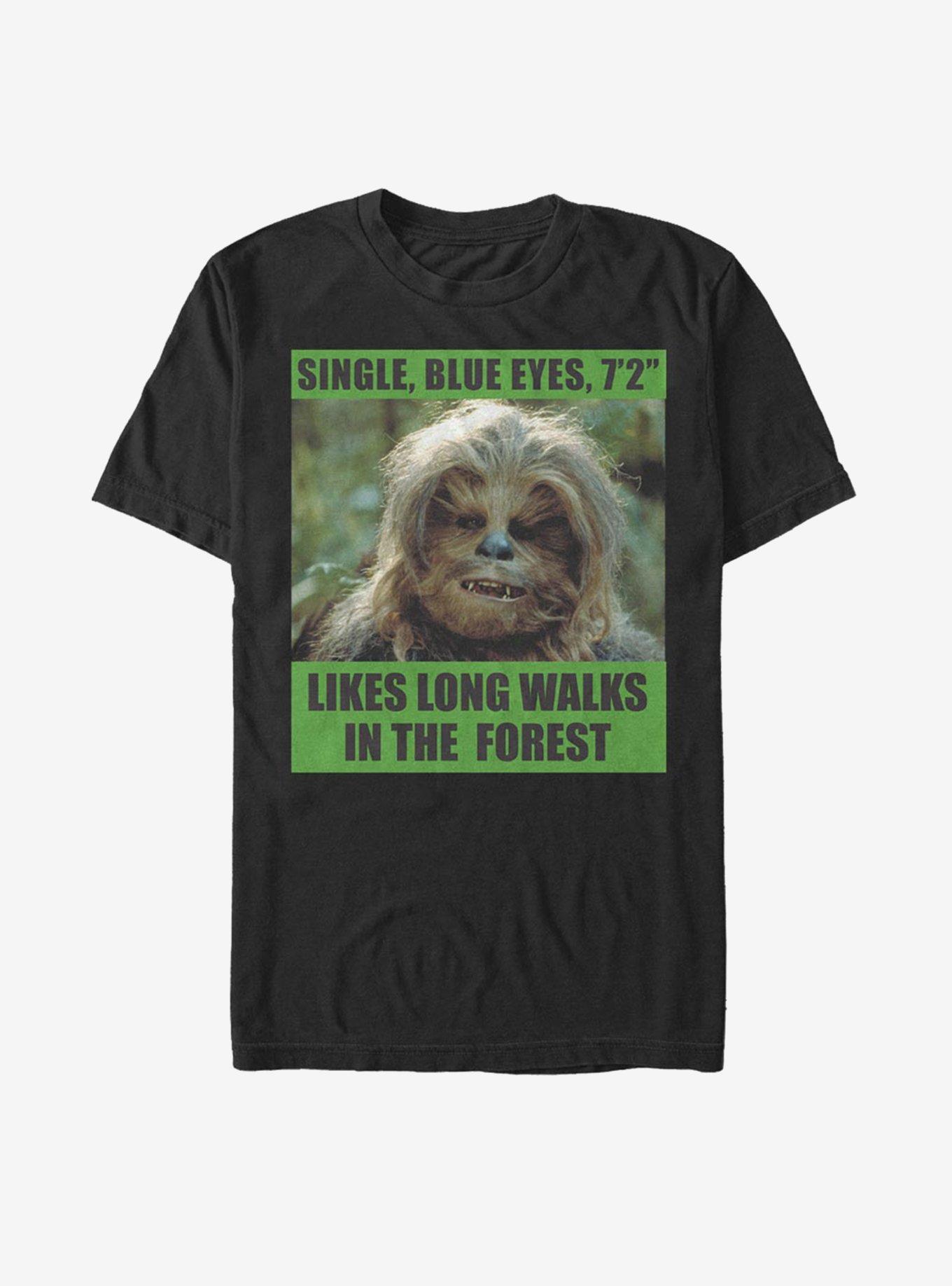 Star Wars Chewie Dating Profile T-Shirt, BLACK, hi-res