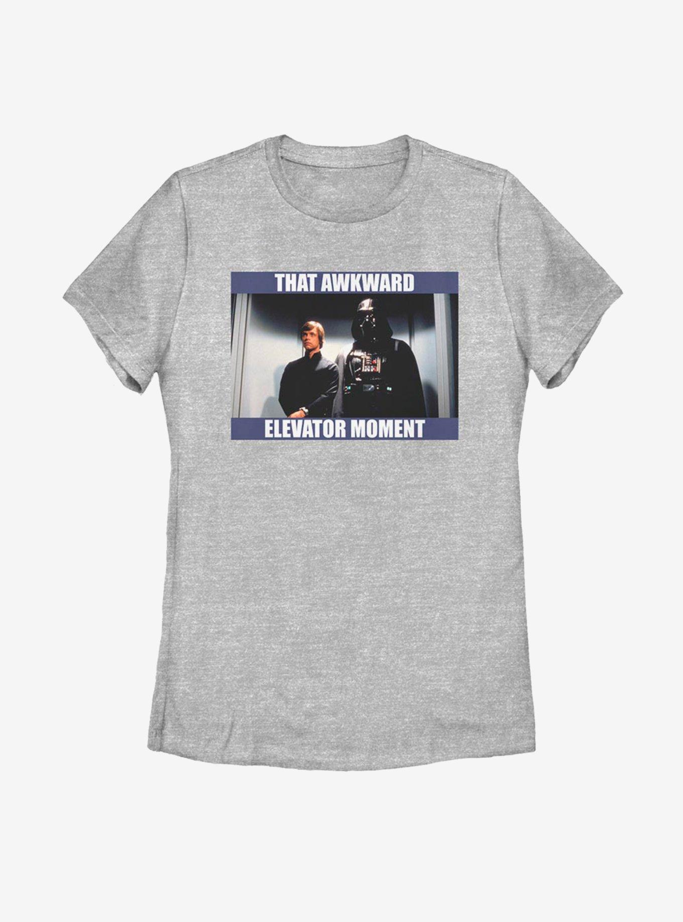 Star Wars Awkward Elevator Moment Womens T-Shirt, ATH HTR, hi-res