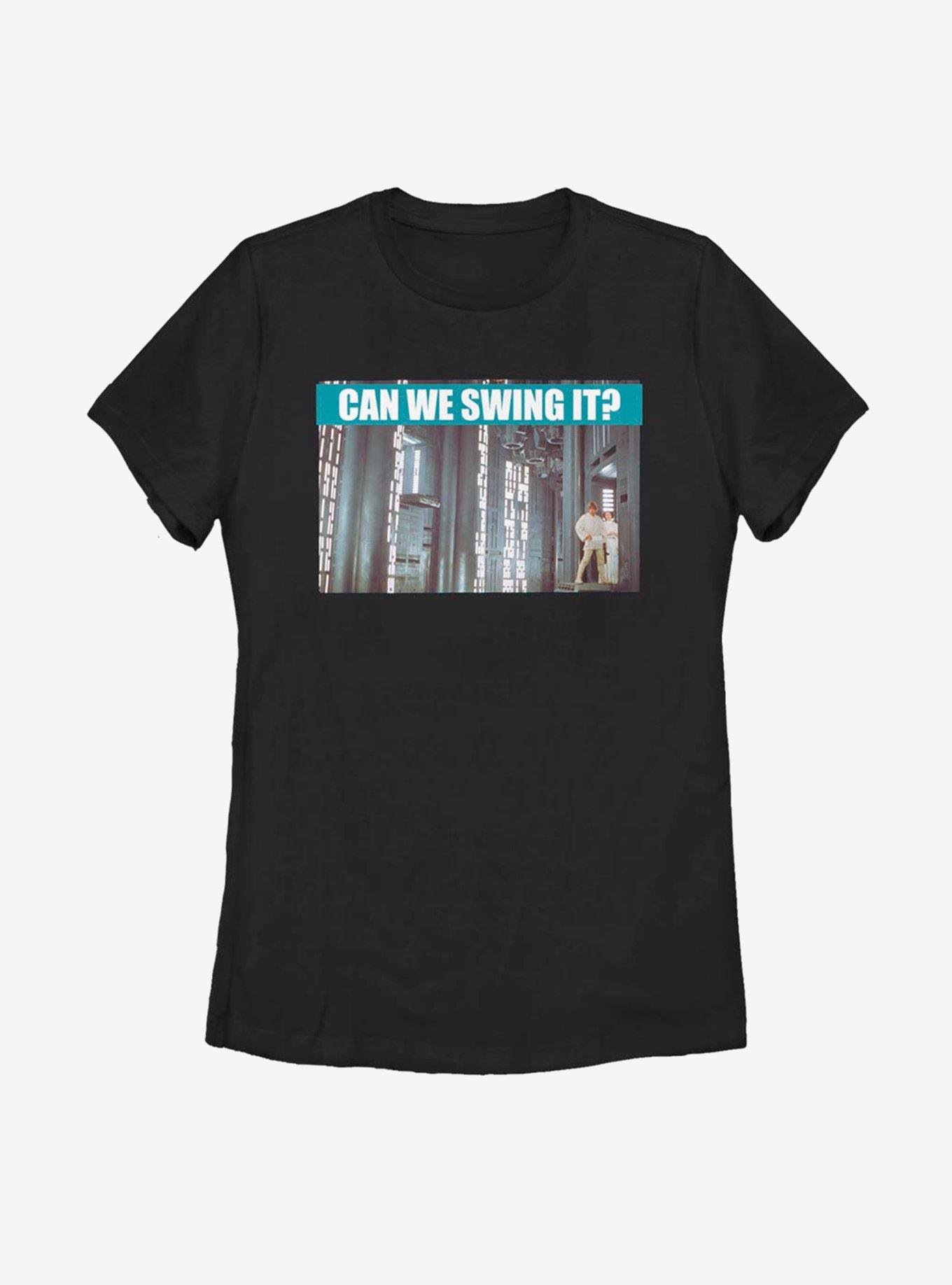 Star Wars Can We Swing It Womens T-Shirt, BLACK, hi-res