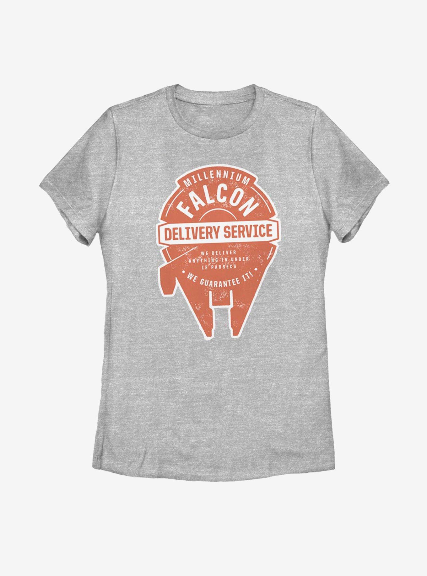 Star Wars Falcon Delivery Womens T-Shirt, ATH HTR, hi-res
