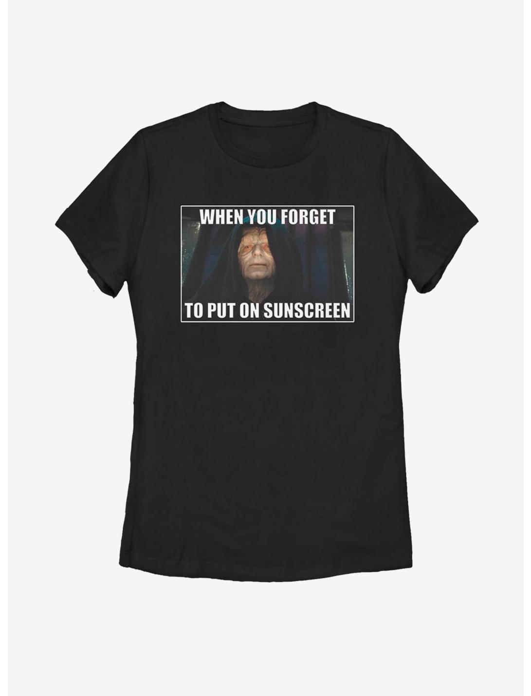Star Wars Forget To Put On Sunscreen Womens T-Shirt, BLACK, hi-res