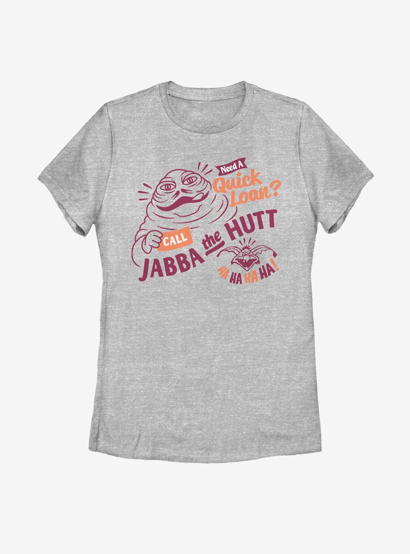 Star Wars Jabba Loans Womens T-Shirt, ATH HTR, hi-res