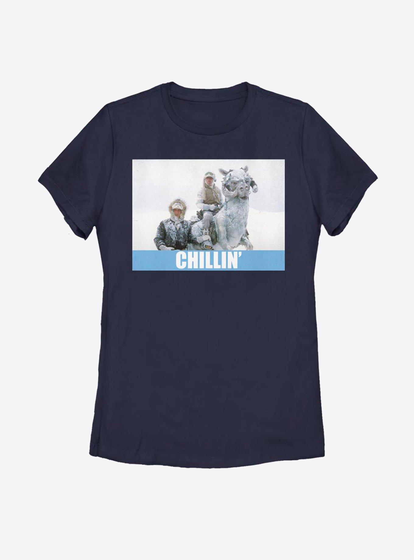 Star Wars Chillin' Womens T-Shirt, NAVY, hi-res