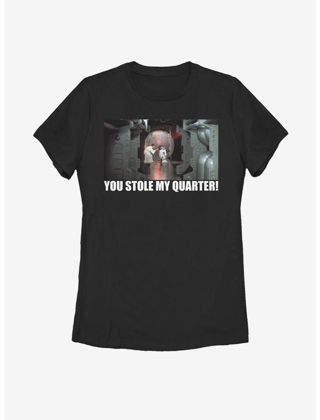 Star Wars Quarter Stealer Womens T-Shirt, BLACK, hi-res