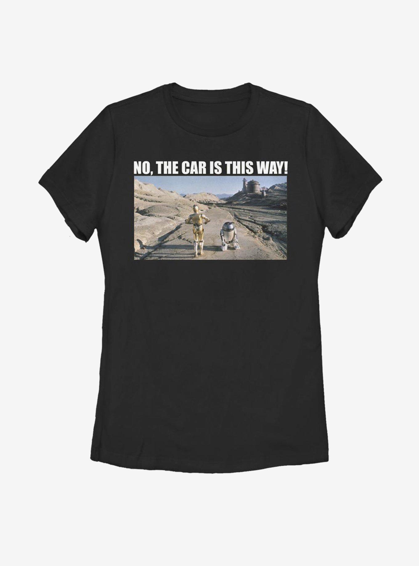 Star Wars Where's The Car Womens T-Shirt, BLACK, hi-res