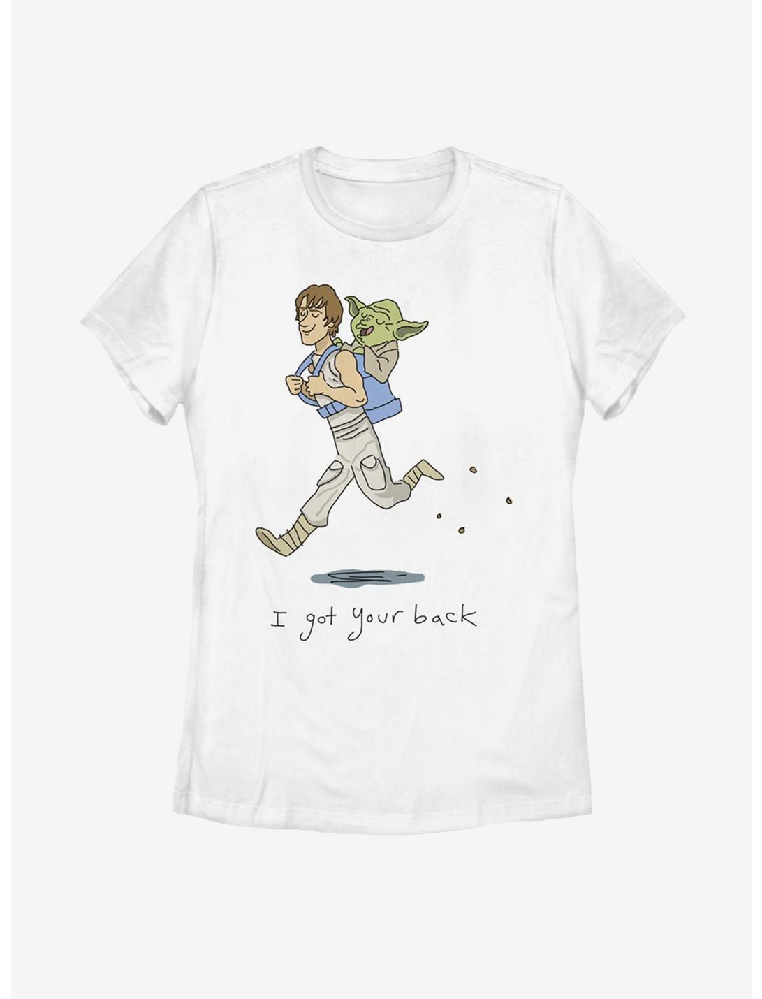 Star Wars Luke Yoda Got Your Back Womens T-Shirt, WHITE, hi-res