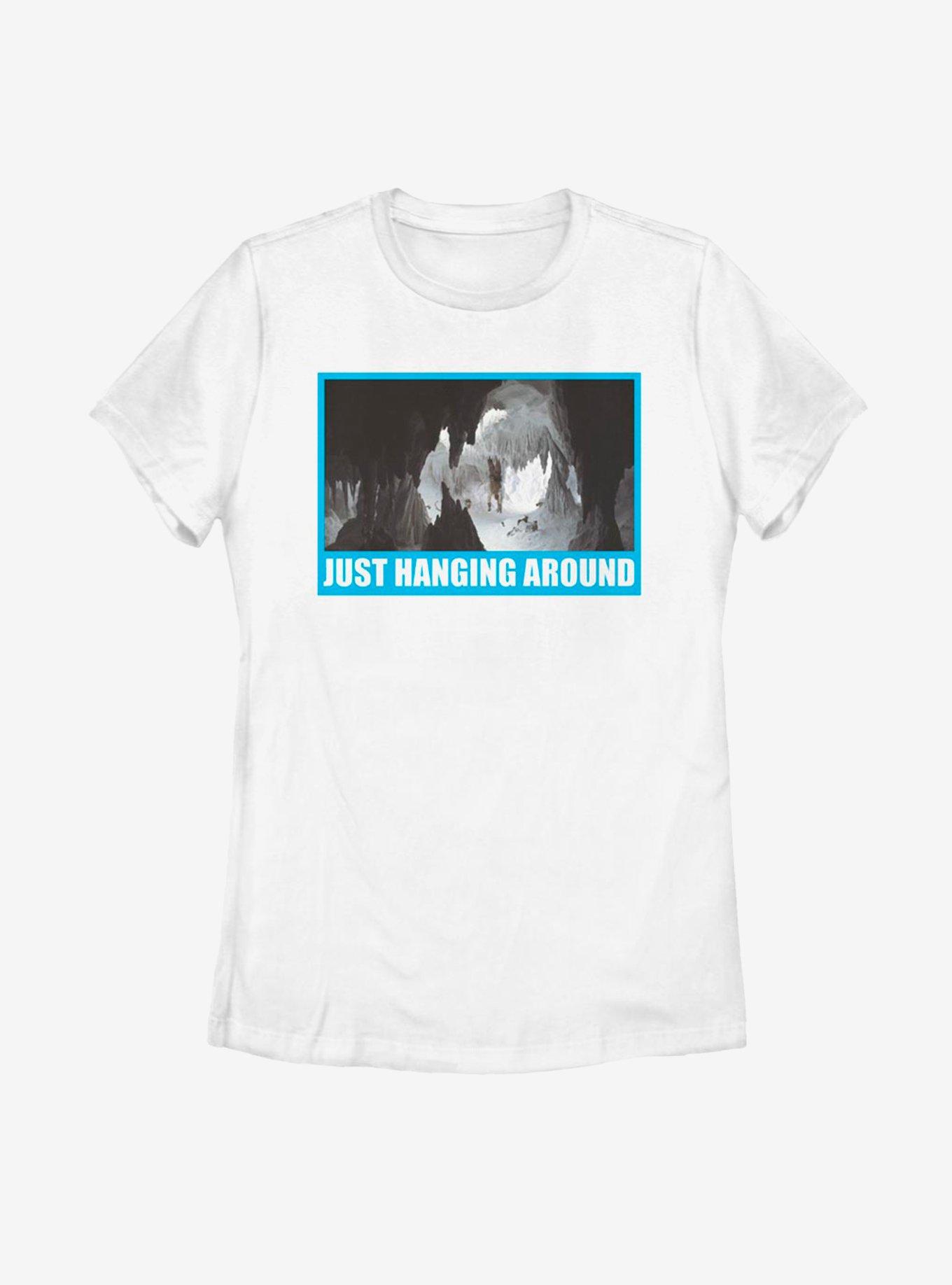 Star Wars Just Hanging Around Womens T-Shirt, WHITE, hi-res